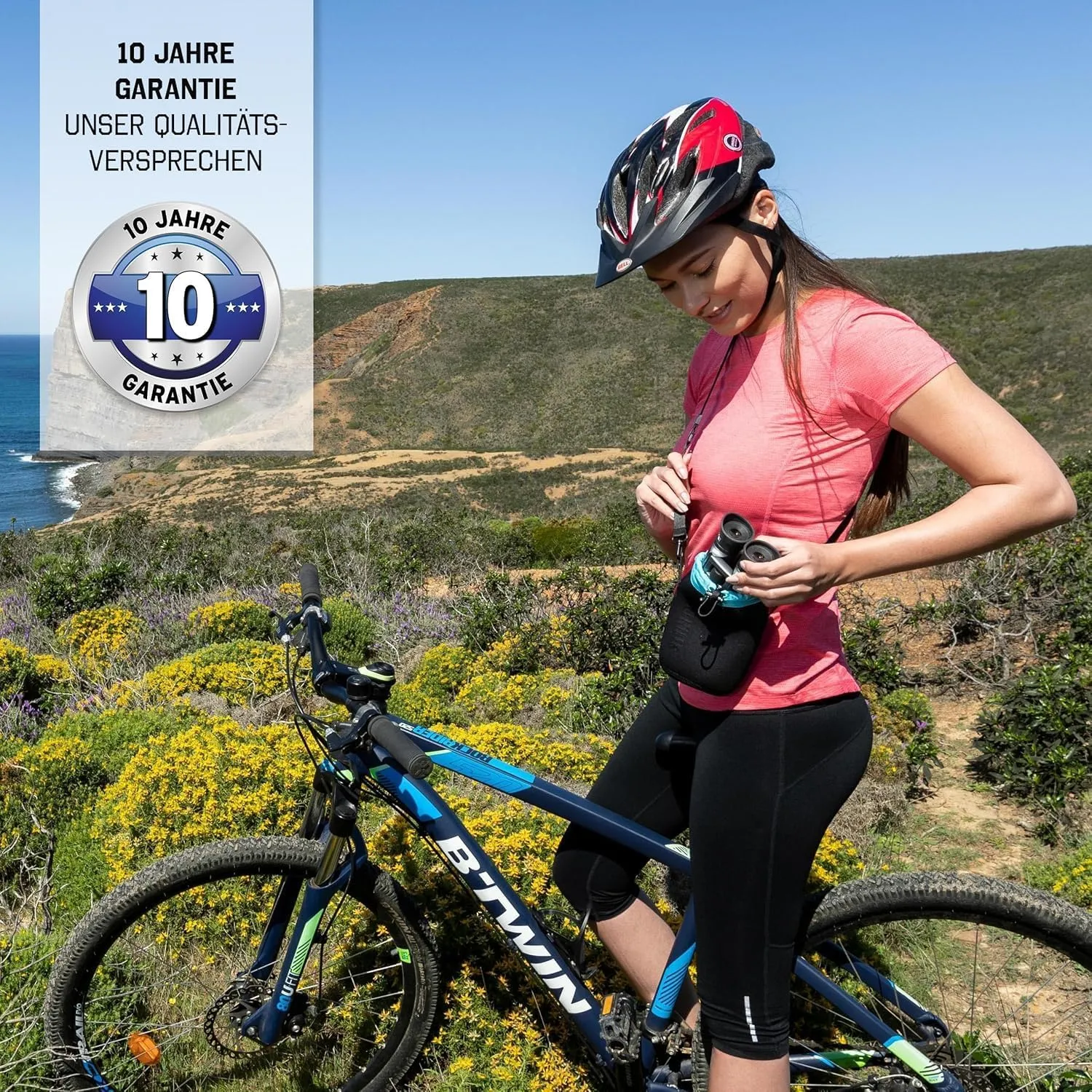 Steiner BluHorizons Binoculars - Unique Lens Technology, Eye Protection, Compact, Lightweight - Ideal for Outdoor Activities and Sporting Events