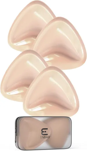 Sticky Push Up Bra Inserts 2 Pairs-Double Sided Sticky Waterproof Bra Pads for Volume-Bathing Suit Bikini Inserts