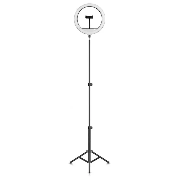 Supersonic SC-2410SR PRO Live Stream 14-Inch 224-LED Selfie Ring Light with Floor Stand