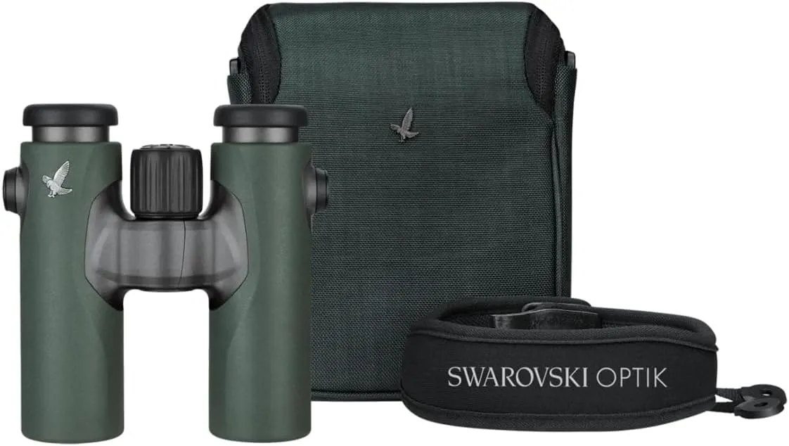 Swarovski Optik 10x30 CL Companion Wild Nature Waterproof Roof Prism Binocular with 6.2 Degree Angle of View, Green