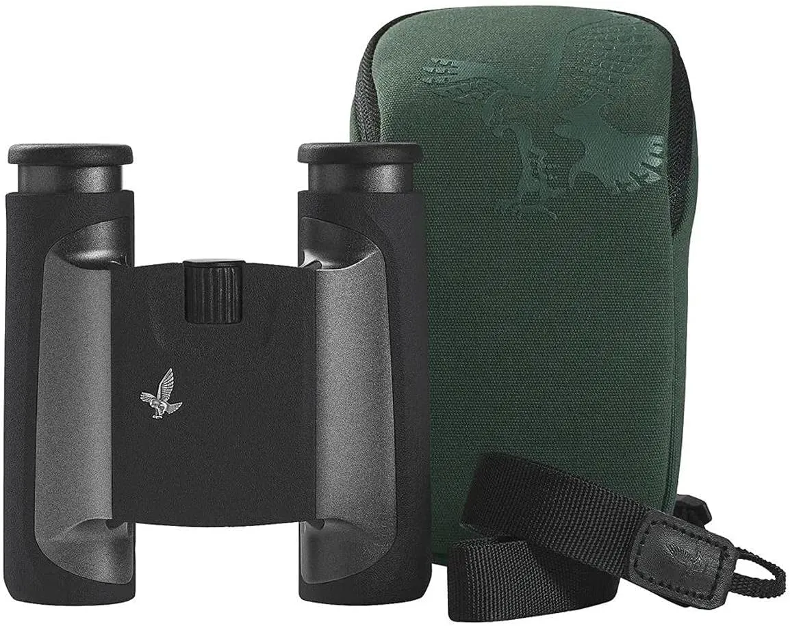 SWAROVSKI Optik 8x25 Compact Folding CL Pocket Binocular with Aluminum Housing for Nature Observation (Anthracite, Wild Nature Field Bag)