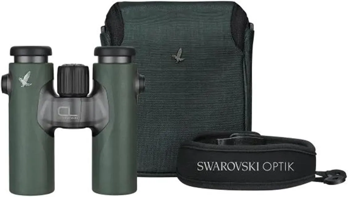 Swarovski Optik 8x30 CL Companion Wild Nature Waterproof Roof Prism Binocular with 7.6 Degree Angle of View, Green