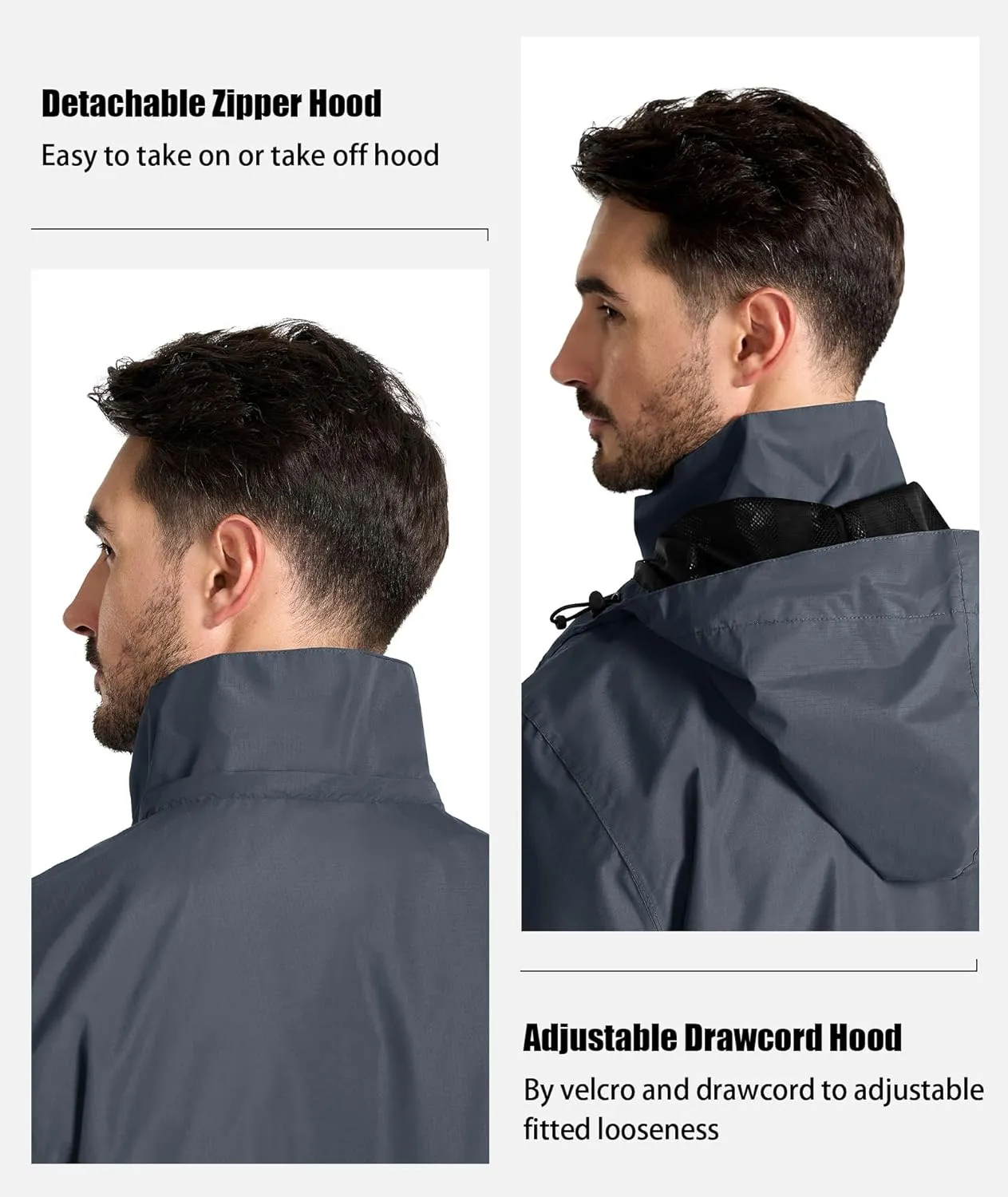 SWISSWELL Golf Rain Gear Suit for Men Waterproof Lightweight Windbreaker Rain Jacket and Pants Breathable for Golf Ourdoors