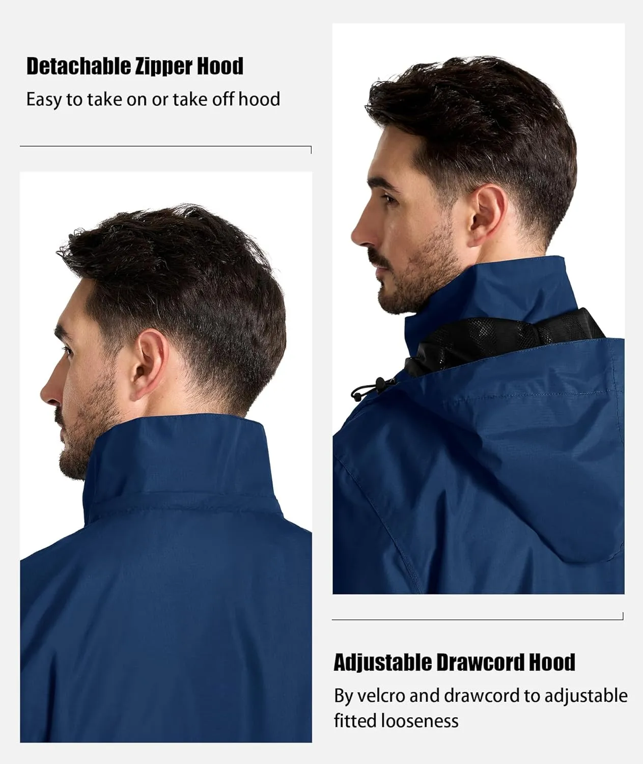 SWISSWELL Golf Rain Gear Suit for Men Waterproof Lightweight Windbreaker Rain Jacket and Pants Breathable for Golf Ourdoors