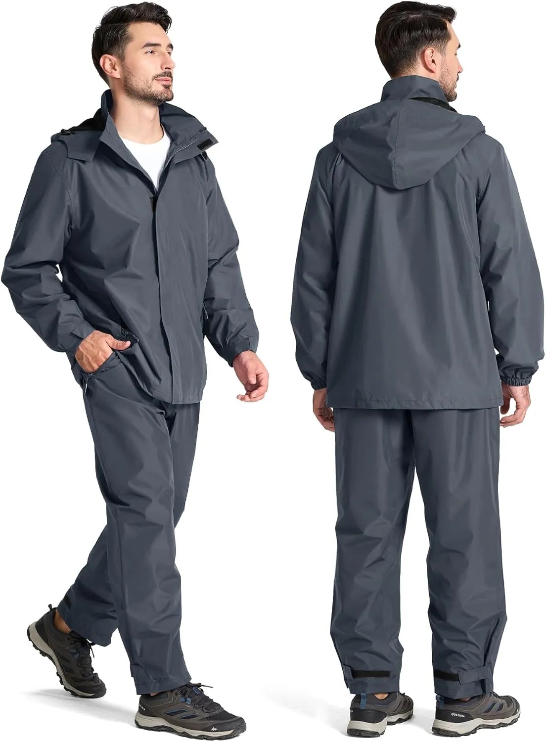 SWISSWELL Golf Rain Gear Suit for Men Waterproof Lightweight Windbreaker Rain Jacket and Pants Breathable for Golf Ourdoors