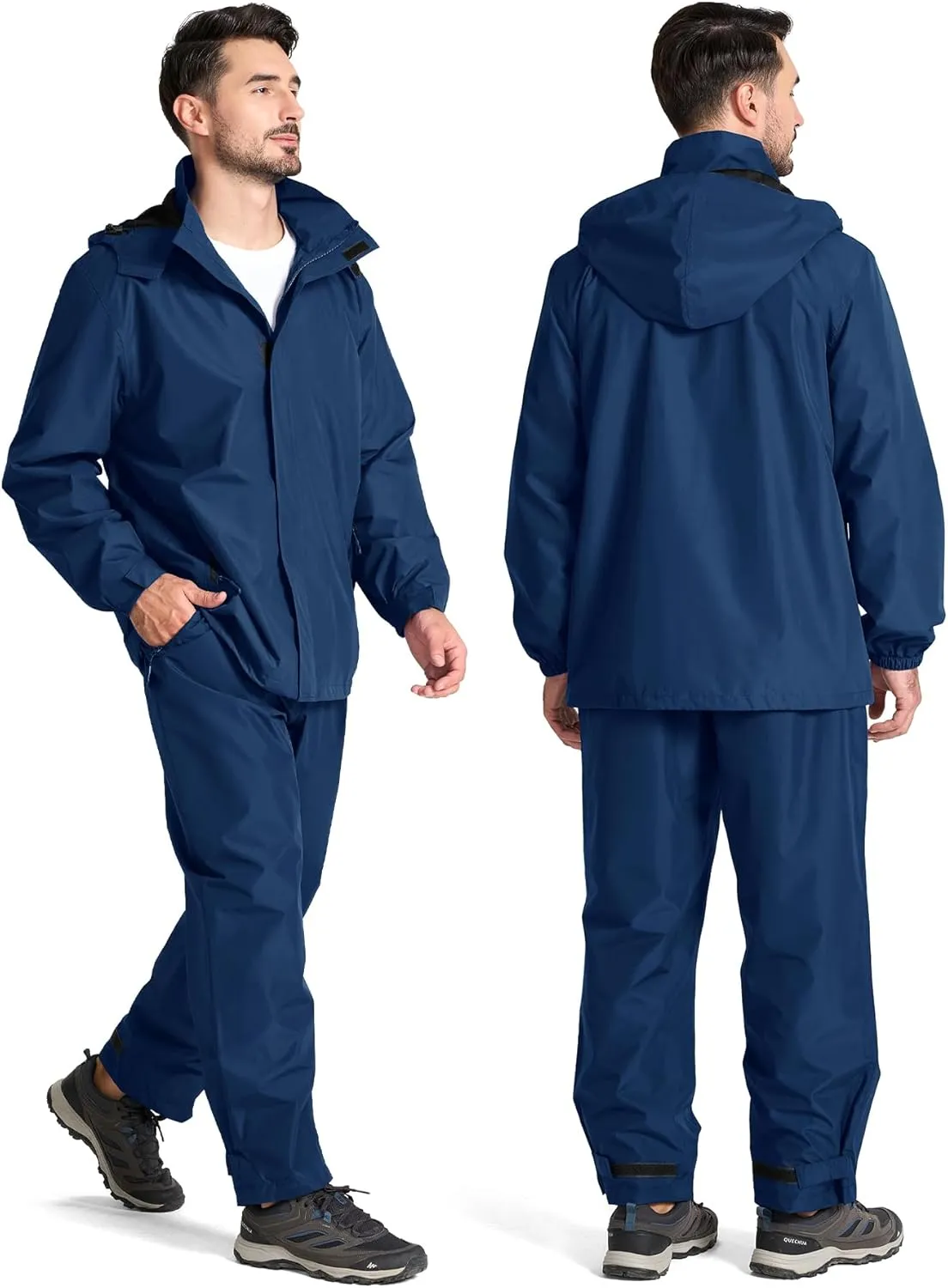 SWISSWELL Golf Rain Gear Suit for Men Waterproof Lightweight Windbreaker Rain Jacket and Pants Breathable for Golf Ourdoors