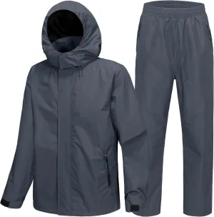 SWISSWELL Golf Rain Gear Suit for Men Waterproof Lightweight Windbreaker Rain Jacket and Pants Breathable for Golf Ourdoors