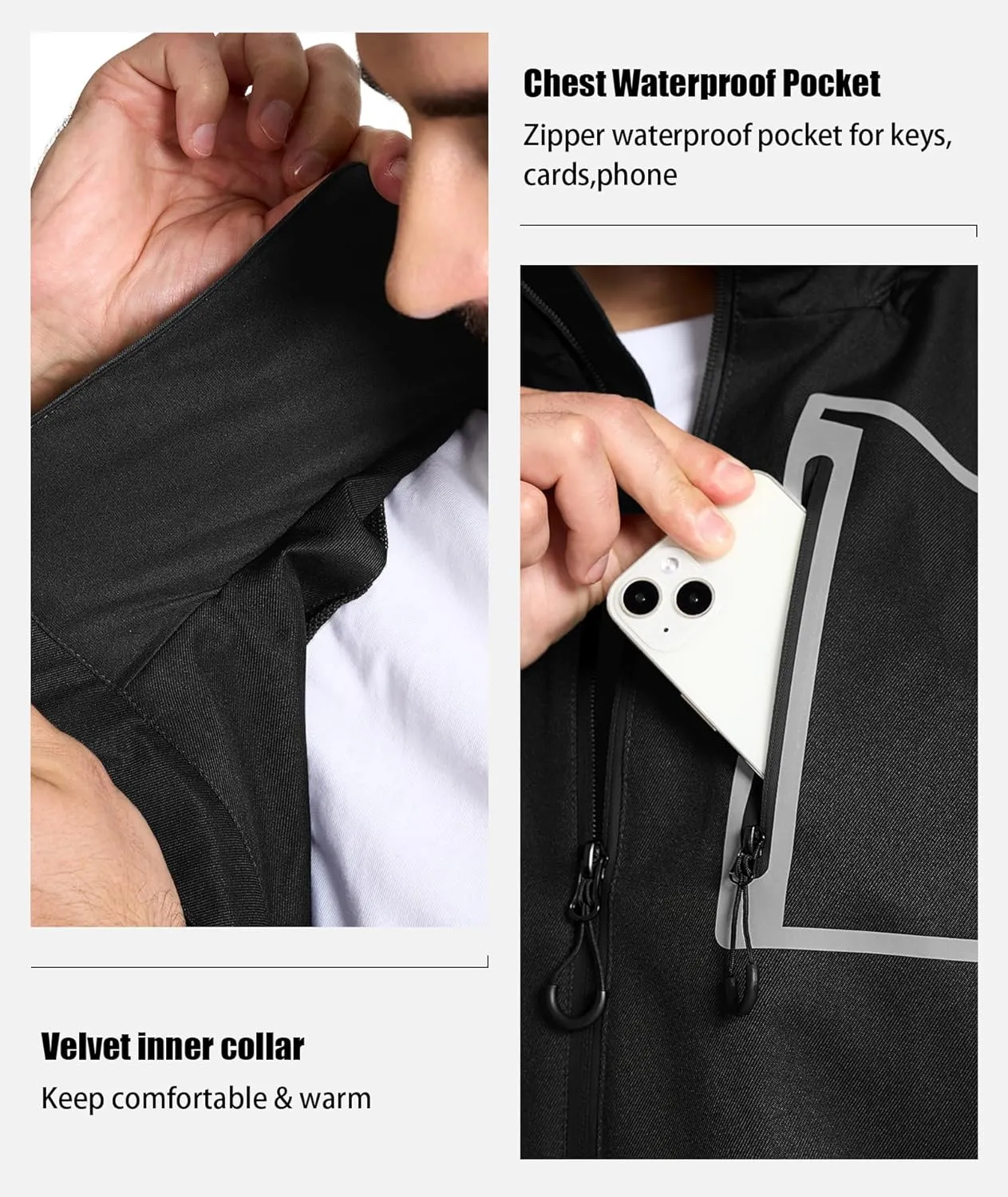 SWISSWELL Golf Rain Suits for Men Waterproof Golf Rain Gear Lightweight Windbreaker Jacket and Pants for Outdoors Work
