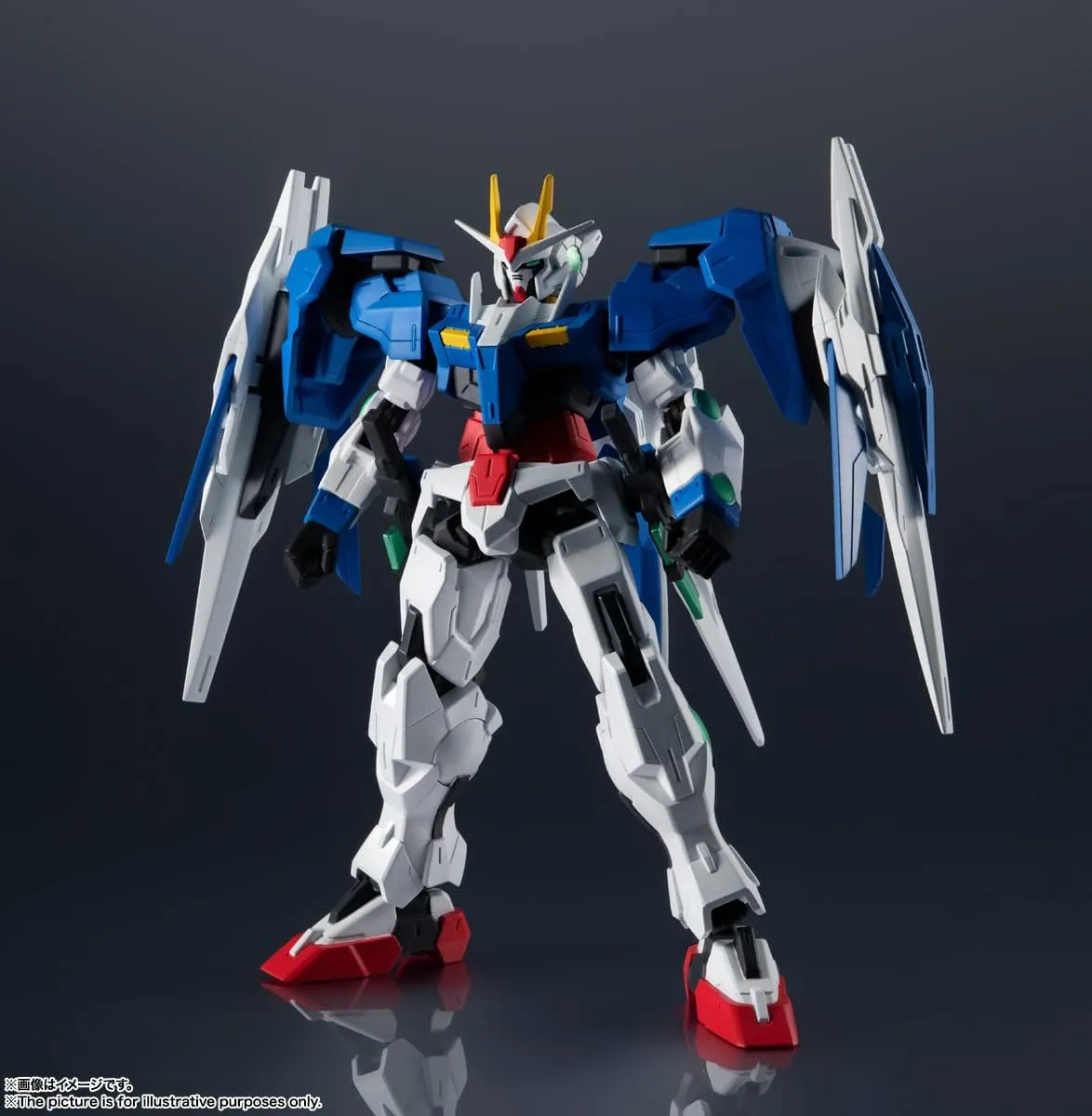TAMASHII NATIONS - Mobile Suit Gundam - GN-0000   GNR-010 00 Raiser, Bandai Spirits Gundam Universe Action Figure