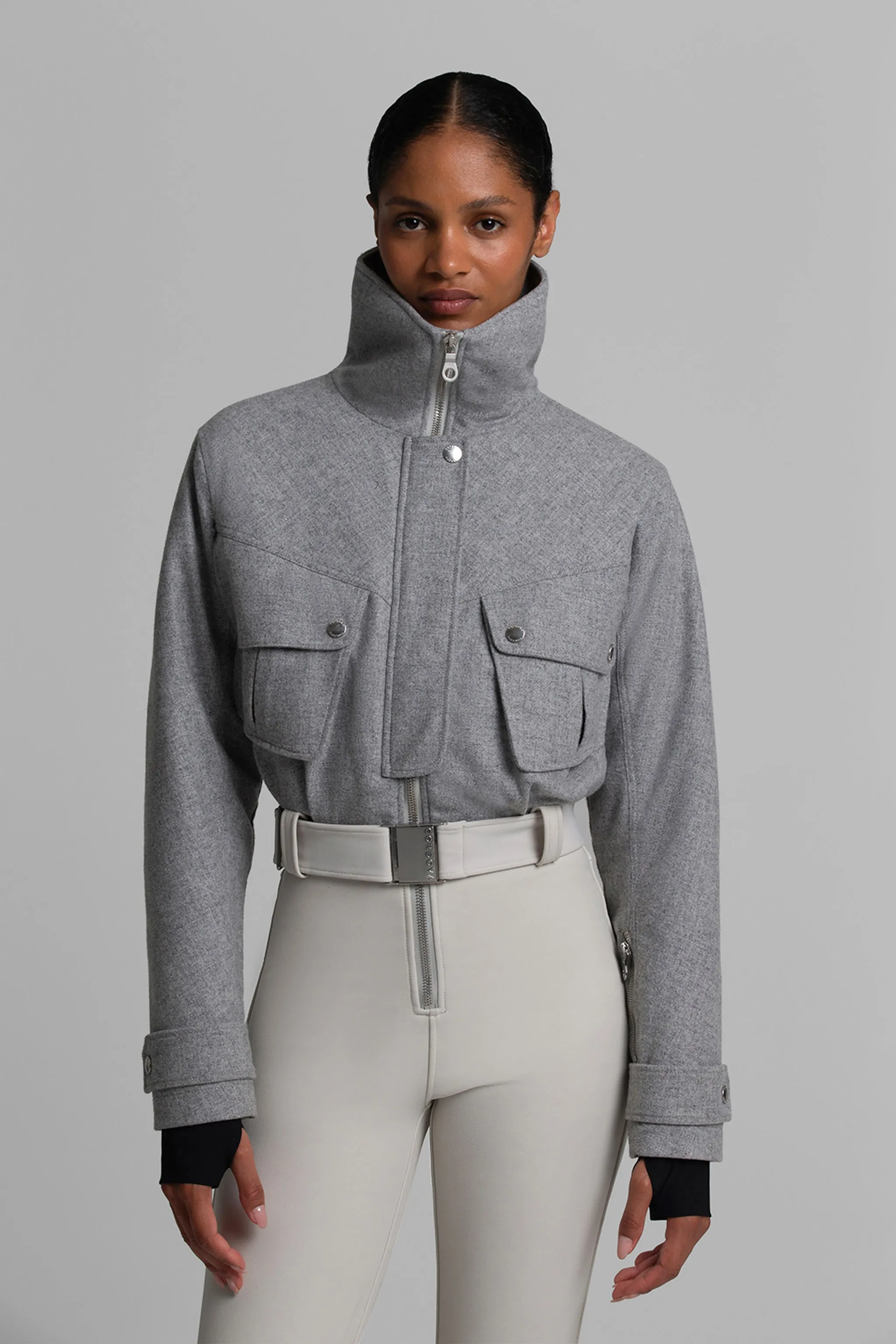 Telluride Ski Suit - Grey Melange/Stone