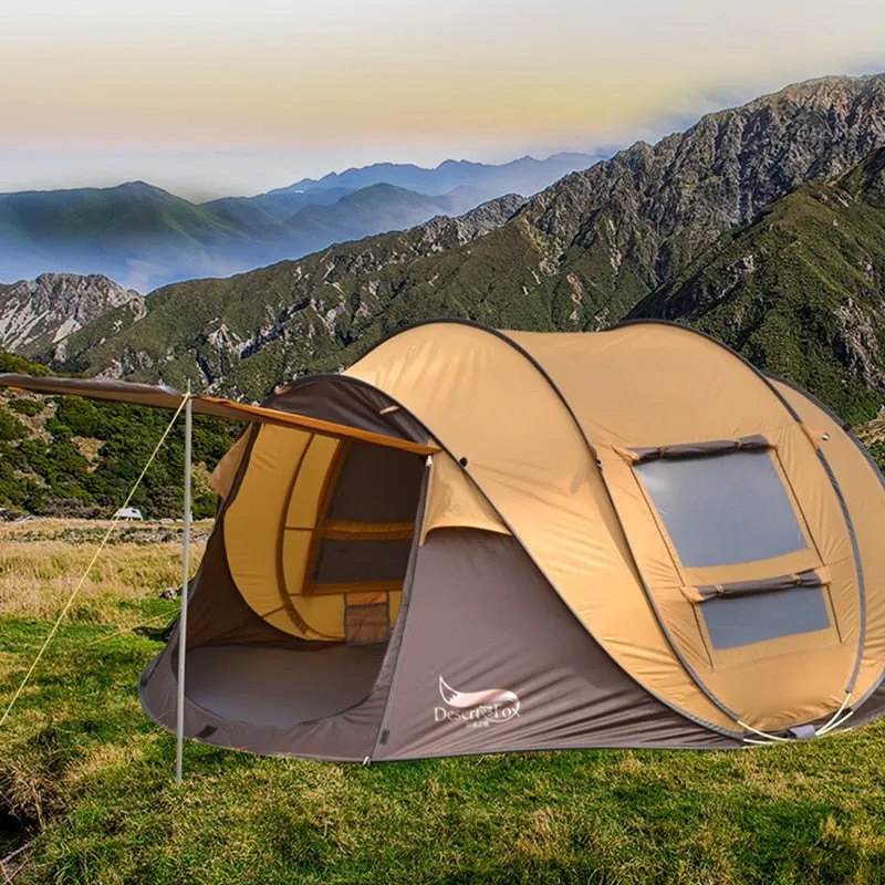 Tent, Positive feedback Setup Automatic Giveaway offer Waterproof Family Instant Desert&Fox