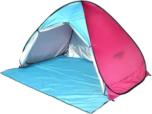 Tents Dome Frame Pop-Up Outdoor Beach Seaside Sunscreen Quick-Open Portable Folding Automatic Easy Fishing Shade Rain Speed Open