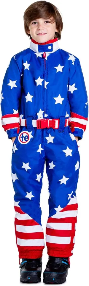 Tipsy Elves Loud Bright Colorful and Neon Ski Suits for Kids, Boys and Girls from