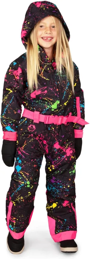 Tipsy Elves Loud Bright Colorful and Neon Ski Suits for Kids, Boys and Girls from