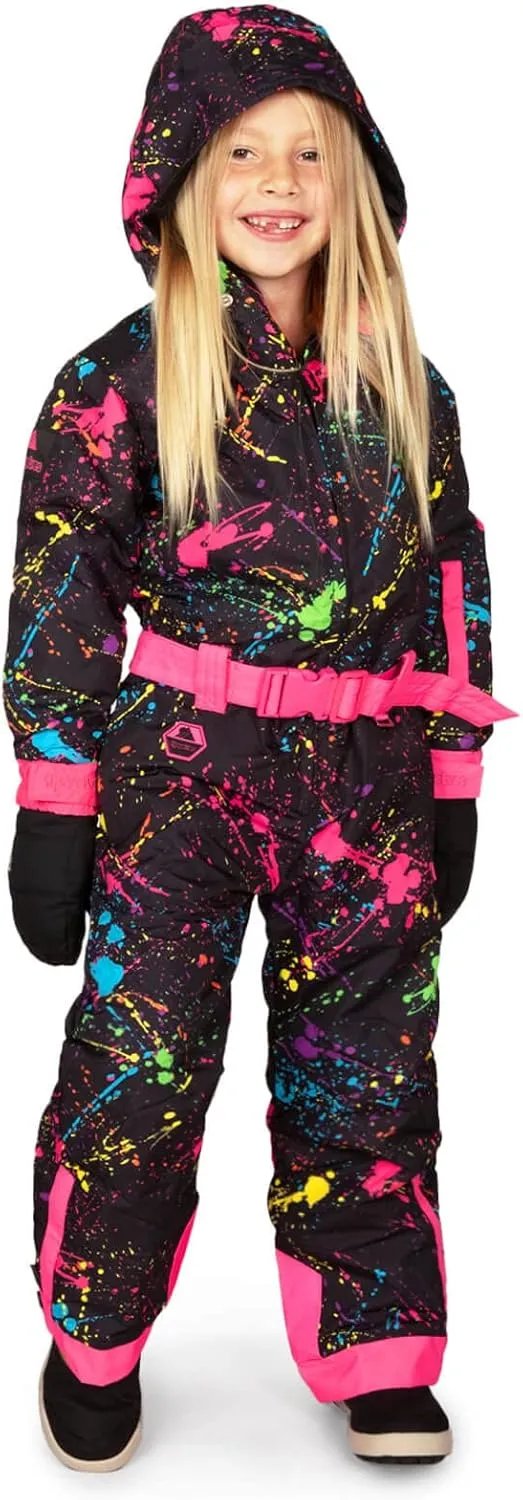 Tipsy Elves Loud Bright Colorful and Neon Ski Suits for Kids, Boys and Girls from