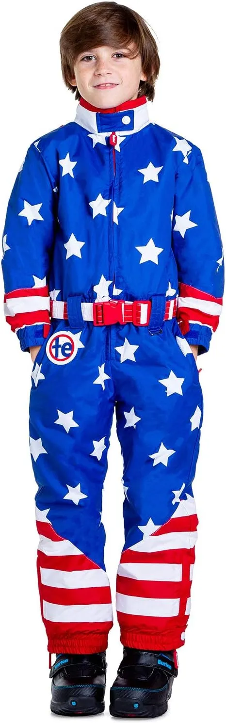 Tipsy Elves Loud Bright Colorful and Neon Ski Suits for Kids, Boys and Girls from