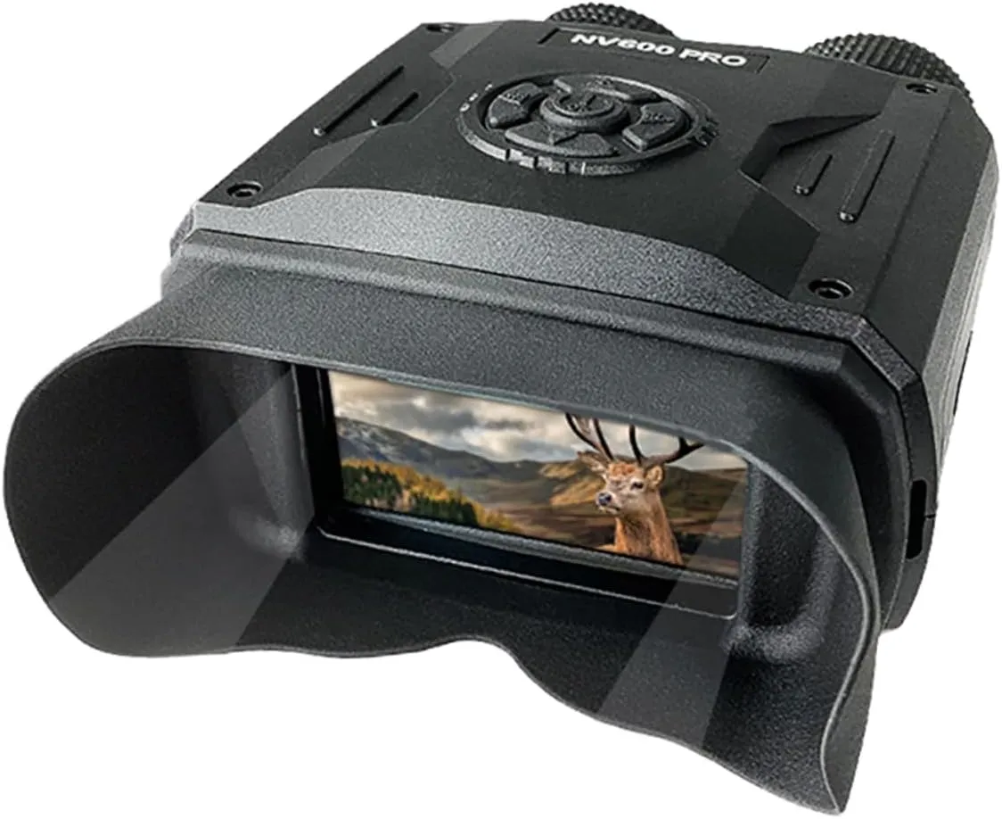 Totority 1set Night Vision Dual-Tube Digital Binoculars for Photo Video Recording High Clarity for Camping Surveillance Complete Darkness No Memory Card Included