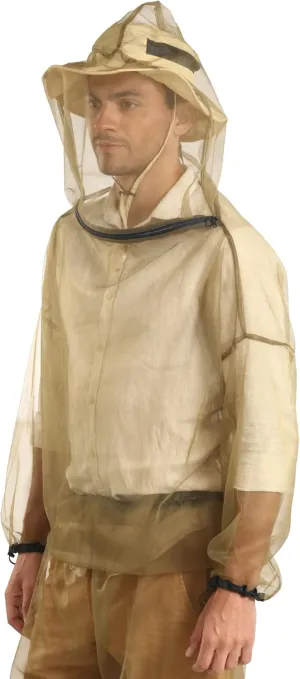 Tough Outdoors Mosquito Jacket - Bug Jacket with Hood for Men and Women - Mosquito Net Jacket for Gardening & Outdoor Protection from Bugs, Flies, Gnats - Green/Jacket Only, Small-Medium