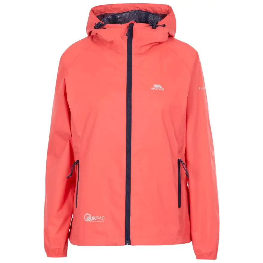 Trespass XXL Peach Blush Women's Qikpac Waterproof Jacket