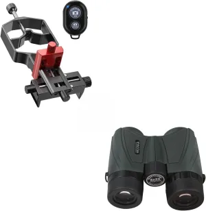 tridaptor - Universal Phone Scope Digiscoping Adapter with 5x25 15.8° Ultra Wide Angle Binoculars for Sports