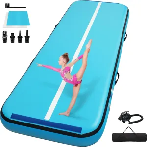 Tumble Track, Inflatable Tumbling Mat,Tumble Track Mats for Gymnastics, and Tumble Track with 8 Inches Thickness for Home, Training, Cheerleading, Yoga, Water with Pump