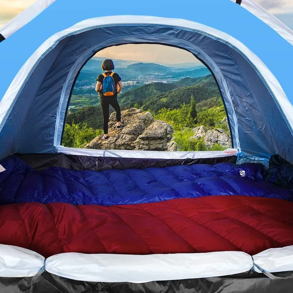 Ubon 2/3 Person Lightweight Instant Pop Up Indoor Outdoor Backyard Tent for Camping Backpacking