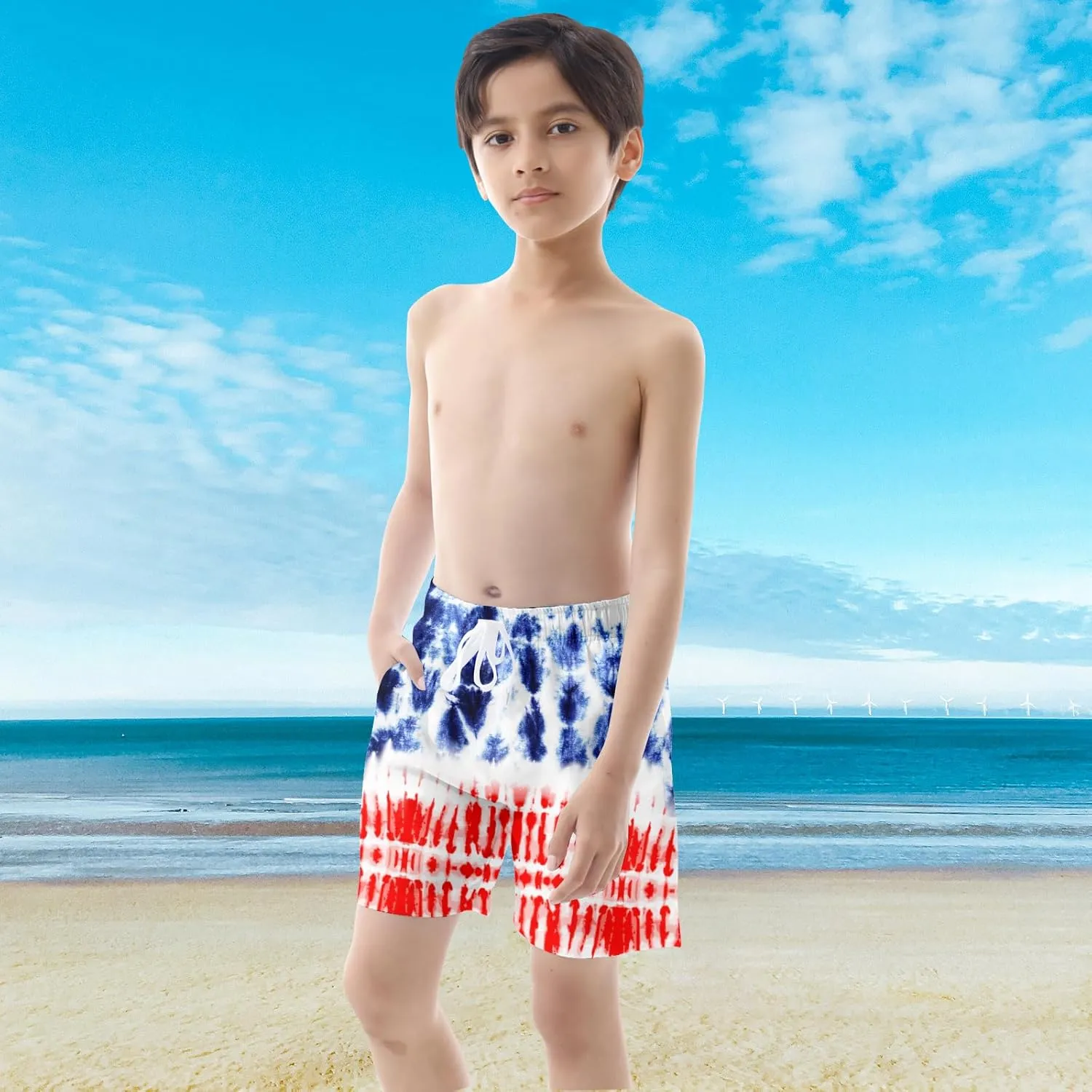 UNICOMIDEA Boys Swim Trunks Compression Liner Swimming Shorts Quick Dry Boxer Brief Swimwear 7-20 Years Bathing Suit