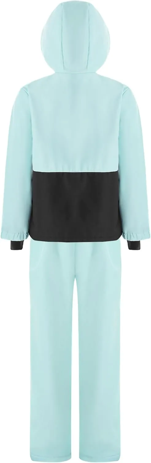 Unisex Kids Snowsuit Waterproof Winter Jacket And Pants with Pocket Ski Suit for Snowboarding Skiing