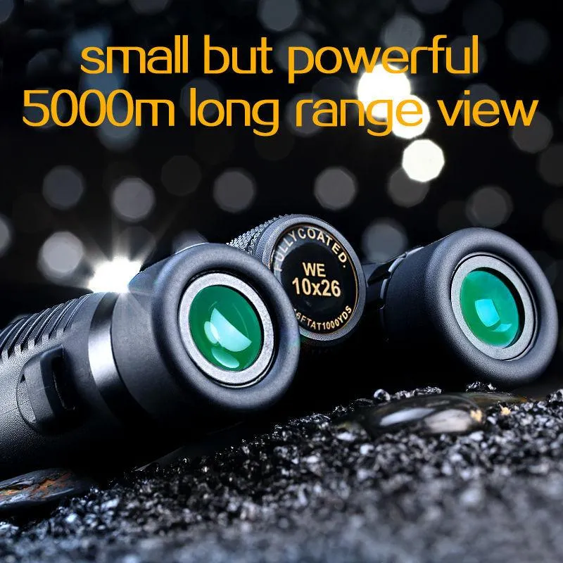 USCAMEL Military Compact 10x26 HD Waterproof Binoculars Clear Vision Zoom Professional Telescope for Travel Outdoor Hunting
