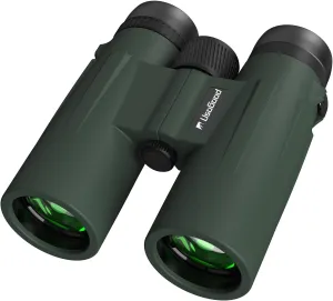 Usogood Professional 12x42 HD Binoculars - High Powered Large View with Clear Low Light Vision - Adults Binoculars for Bird Watching, Hunting, Hiking, Travel, Cruise, Green, AT66V3