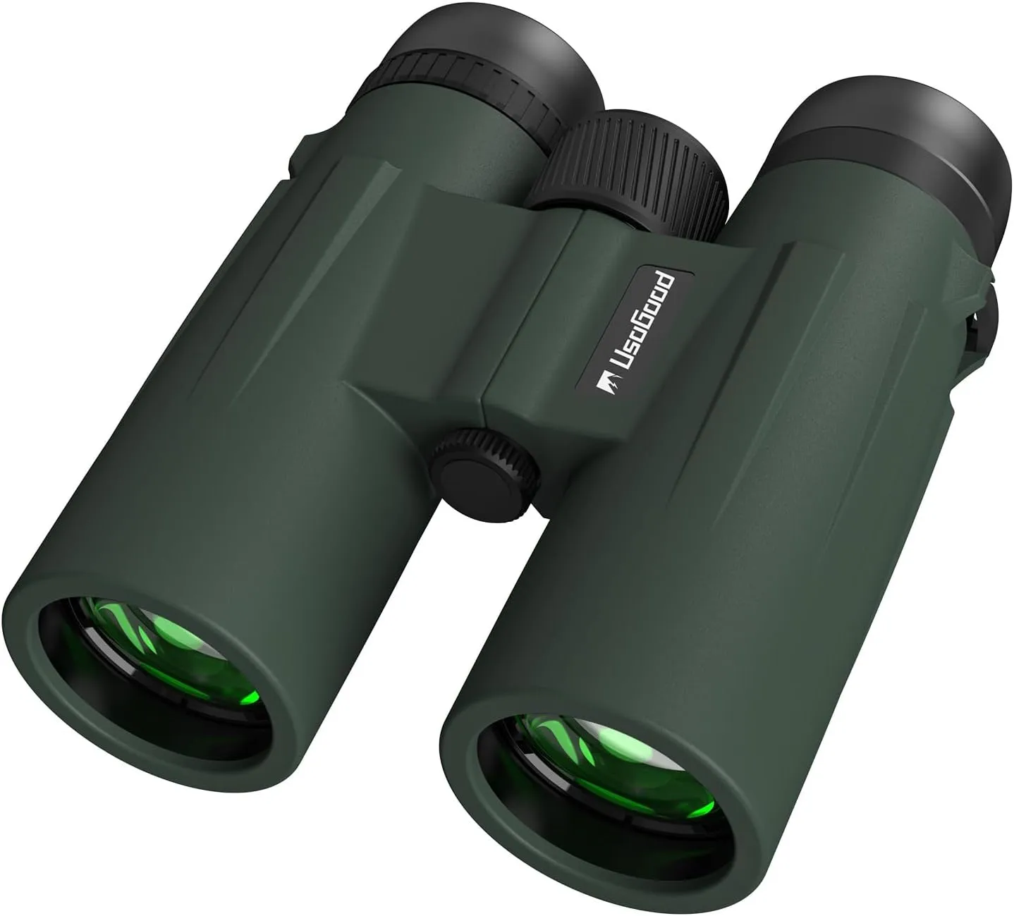 Usogood Professional 12x42 HD Binoculars - High Powered Large View with Clear Low Light Vision - Adults Binoculars for Bird Watching, Hunting, Hiking, Travel, Cruise, Green, AT66V3