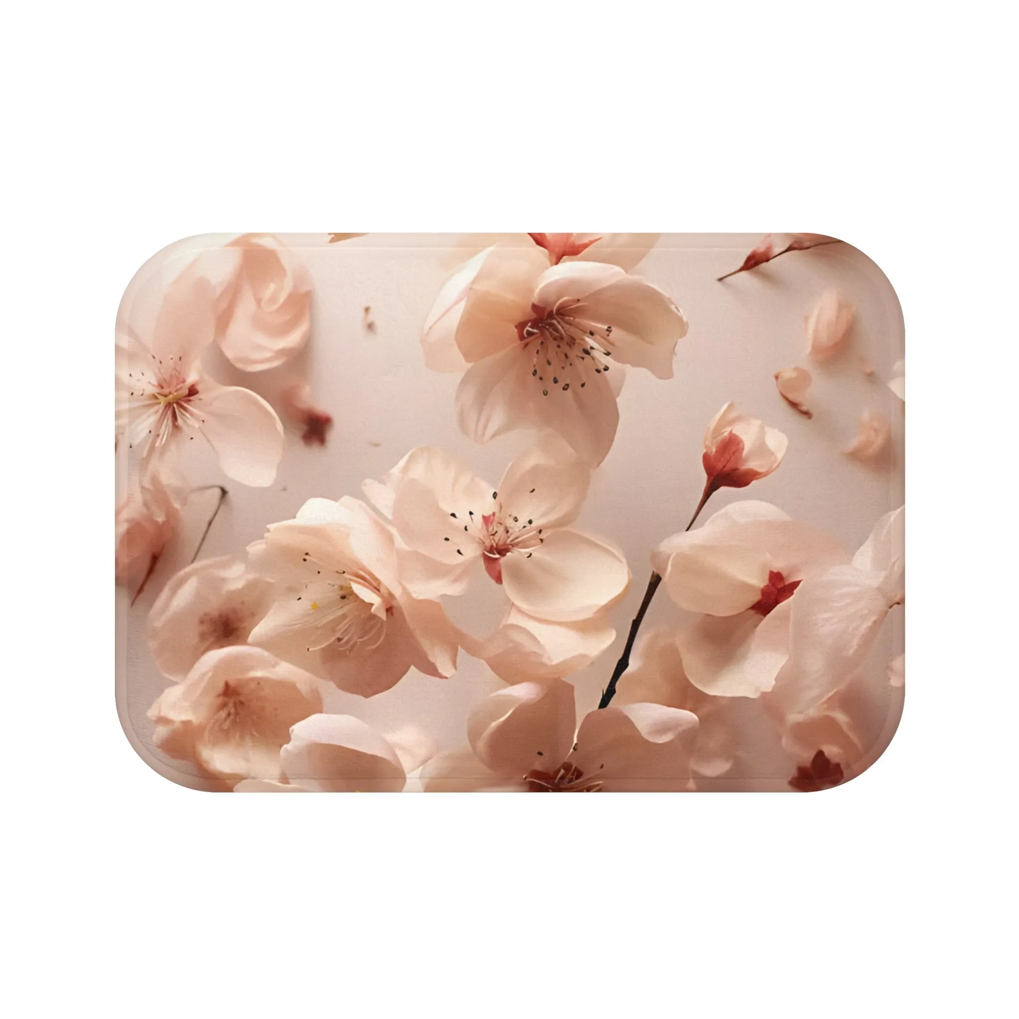 Very Cherry Blossom Petals Memory Foam Bath Mat