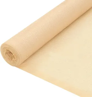vidaXL Beige Balcony Screen | High-Density Polyethylene (HDPE) | UV-Proof Outdoor Privacy Net for Garden and Patio | Breathable and Flexible Design | Size: 3.3'x164