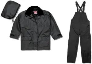Viking Open Road 150D Suit - Waterproof Men's Rain Jacket with Hood and Bib Pants, Durable Ripstop Fabric