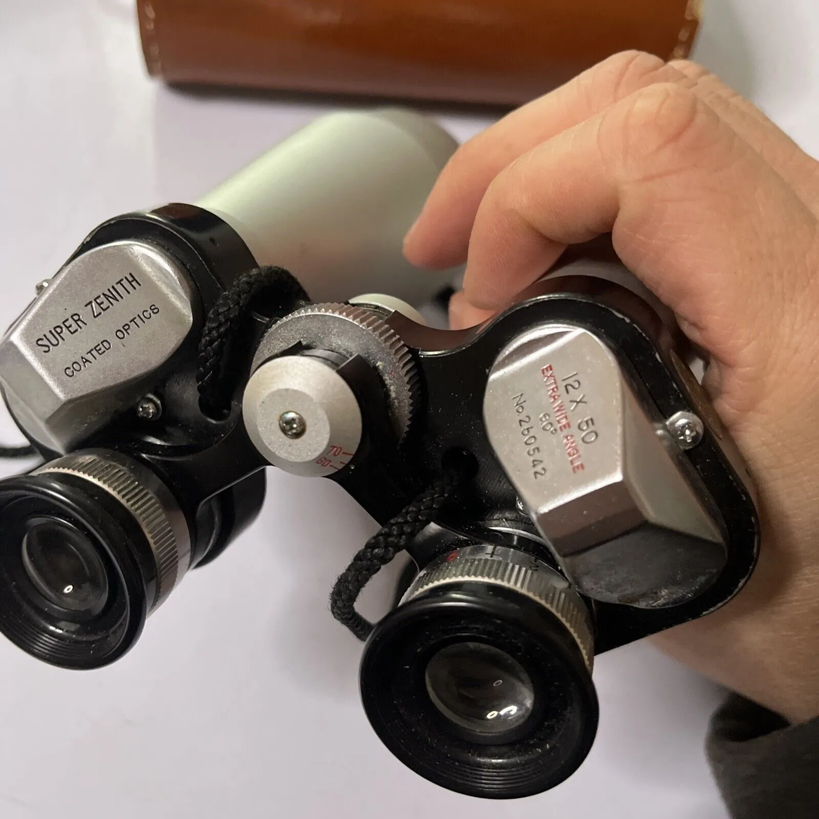 Vintage Super Zenith Binocular Coated Optics 12x50 Extra Wide Angle 6.0 No260542