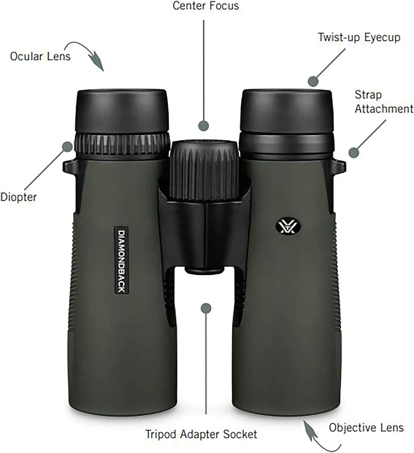 Vortex Optics Diamondback Roof Prism Binoculars 10x42
