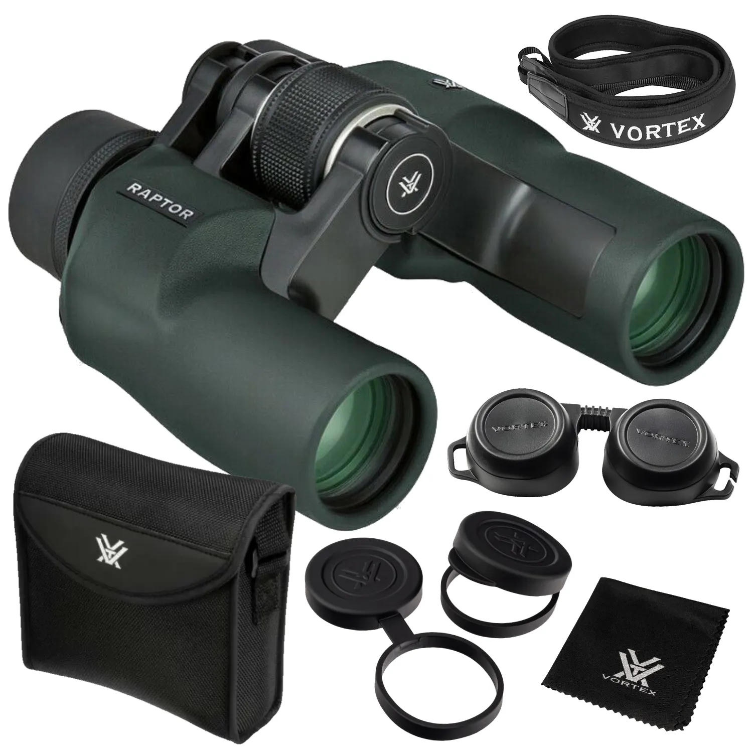Vortex Optics Raptor 10x32 R310 Porro Prism Binocular with Free Hat Bundle