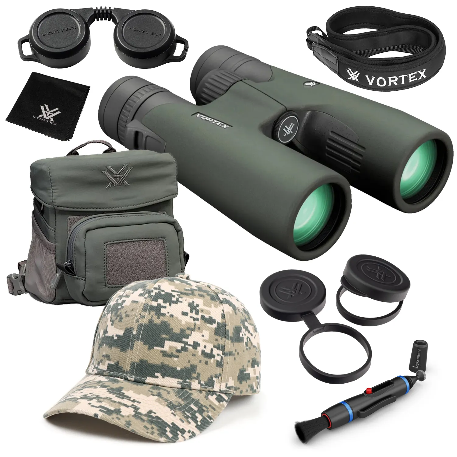 Vortex Optics Razor UHD 8x42 Binocular RZB-3101 with Free Hat and Wearable4U Bundle