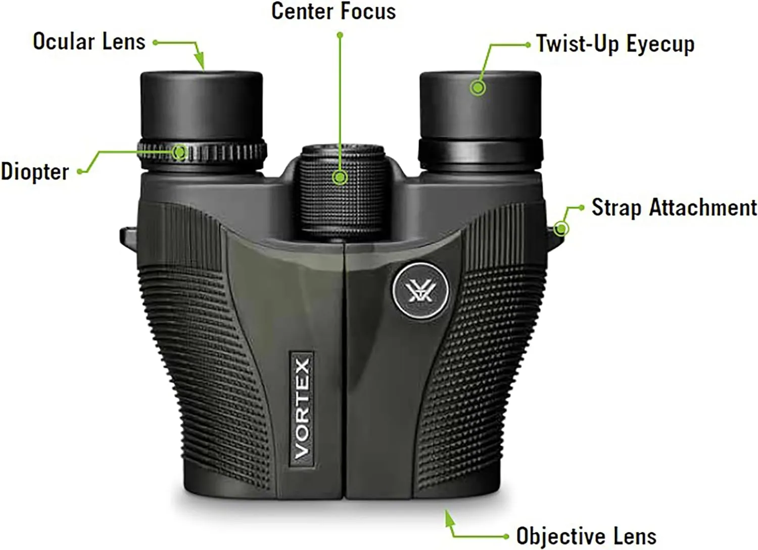 Vortex Optics Vanquish 8x26 Reverse Porro Prism Binocular (VNQ-0826)