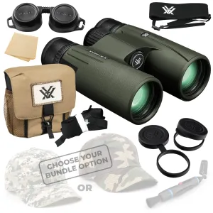 Vortex Optics Viper HD 8x42 Roof Prism Binocular V200 with Free Hat and Wearable4U Bundle