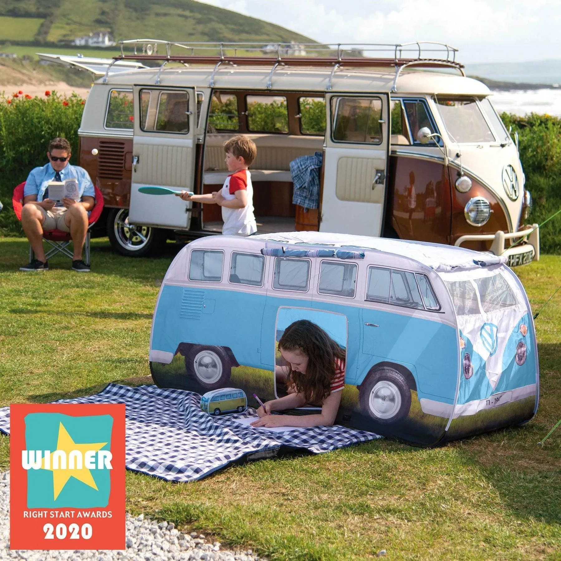 VW Kids Pop Up Tent Dove Blue