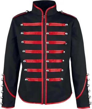 Wankang Marching Band Parade Jacket Men’s Drummer Military Jacket for Men Music Festivals Cosplay Halloween Themed Parties