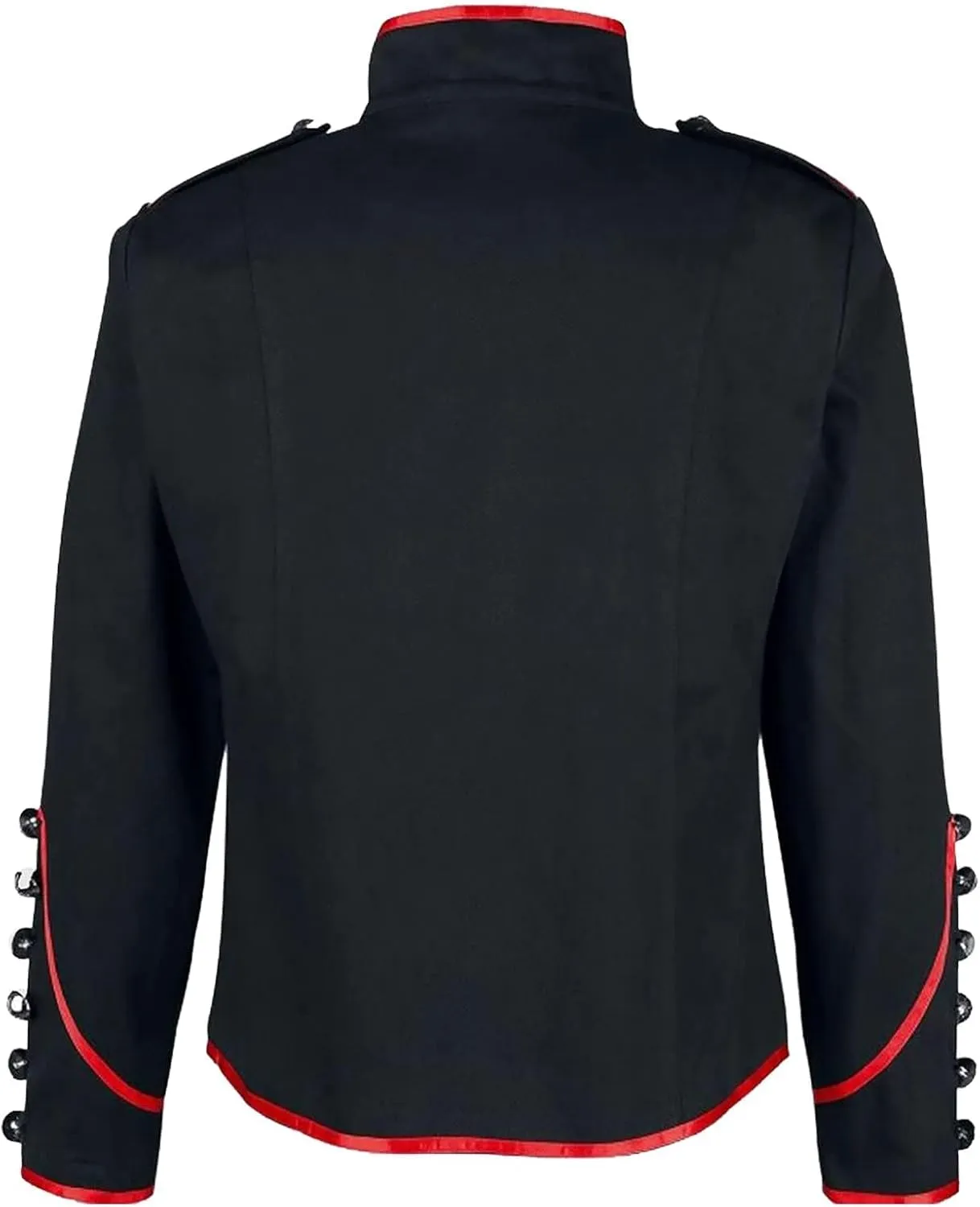 Wankang Marching Band Parade Jacket Men’s Drummer Military Jacket for Men Music Festivals Cosplay Halloween Themed Parties
