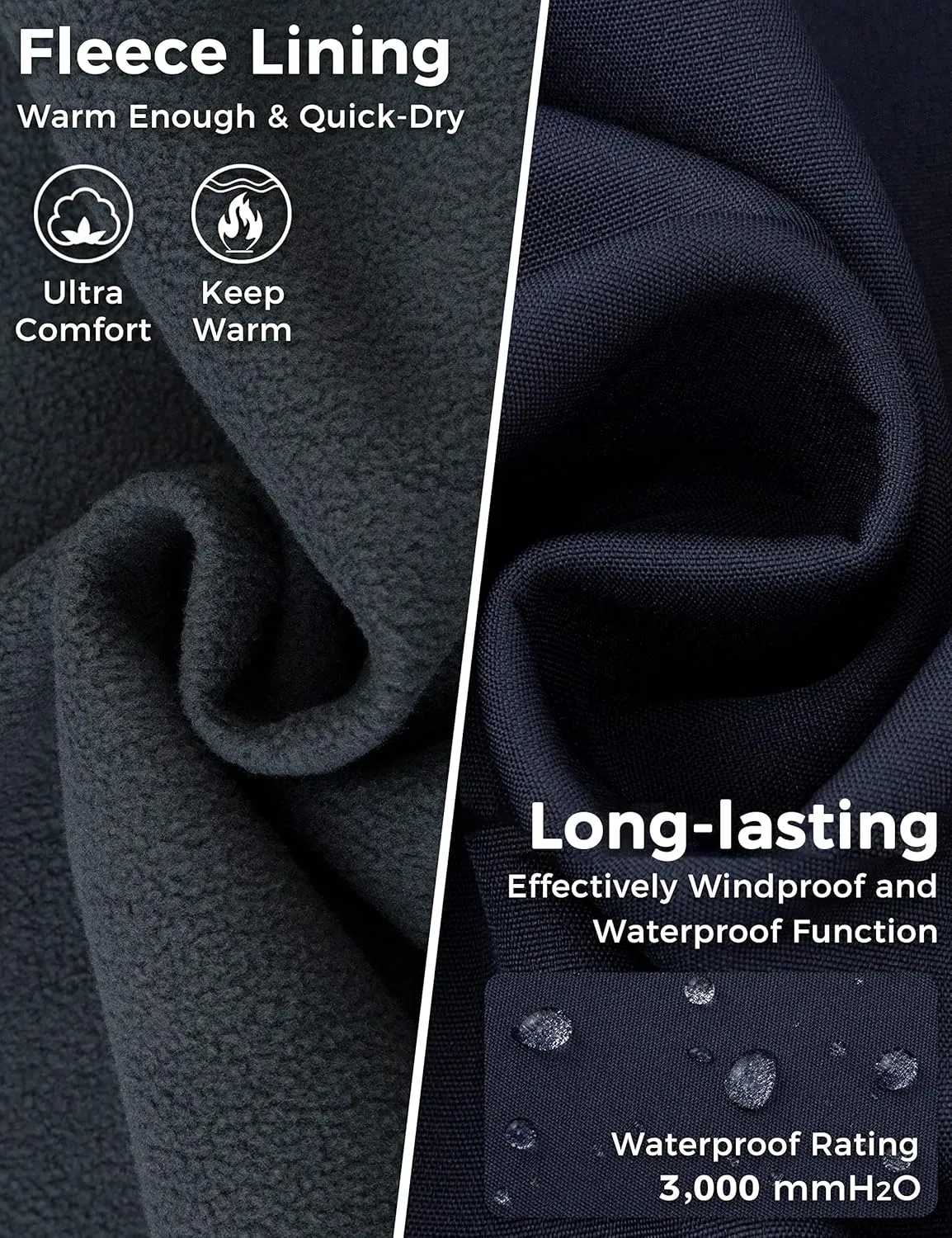 wantdo Unisex Waterproof Swim Parka Long Swim Cover Up Swim Coat for Adult and Youth