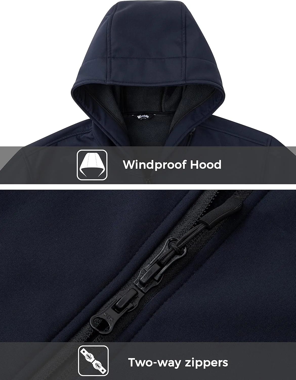 wantdo Unisex Waterproof Swim Parka Long Swim Cover Up Swim Coat for Adult and Youth