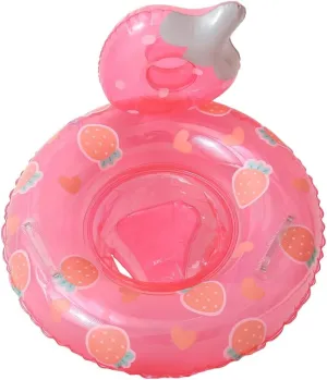 Water Cushion Cartoon Fruit Inflatable Toys Pineapple Floating Circle Summer Outdoor Inflatable Supplies Entertaining(Pink)