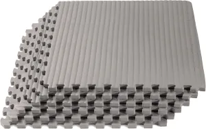 We Sell Mats 3/4 Inch Thick Martial Arts EVA Foam Exercise Mat, Tatami Pattern, Interlocking Floor Tiles for Home Gym, MMA, Anti-Fatigue Mats, 24 in x 24 in