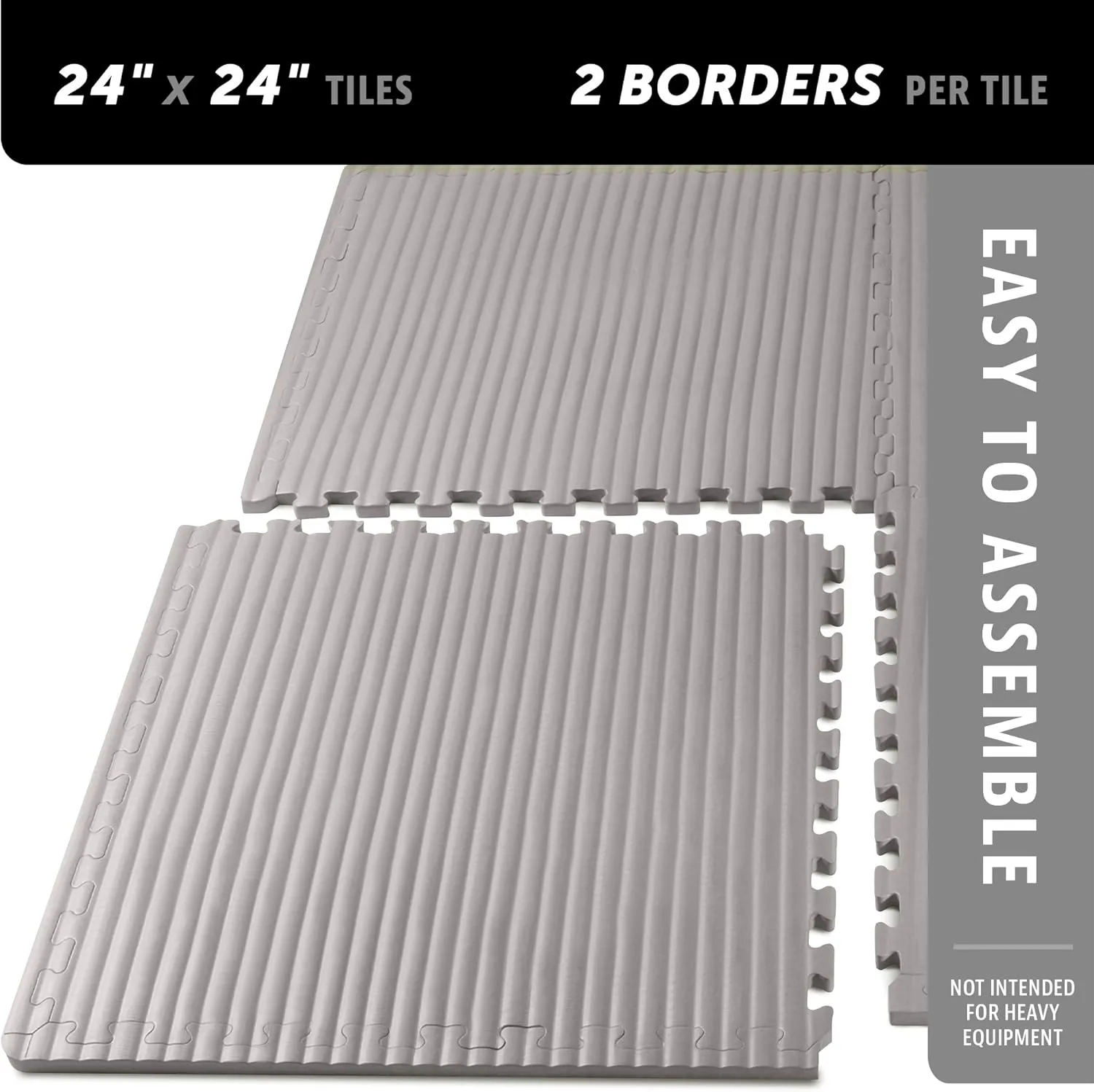 We Sell Mats 3/4 Inch Thick Martial Arts EVA Foam Exercise Mat, Tatami Pattern, Interlocking Floor Tiles for Home Gym, MMA, Anti-Fatigue Mats, 24 in x 24 in