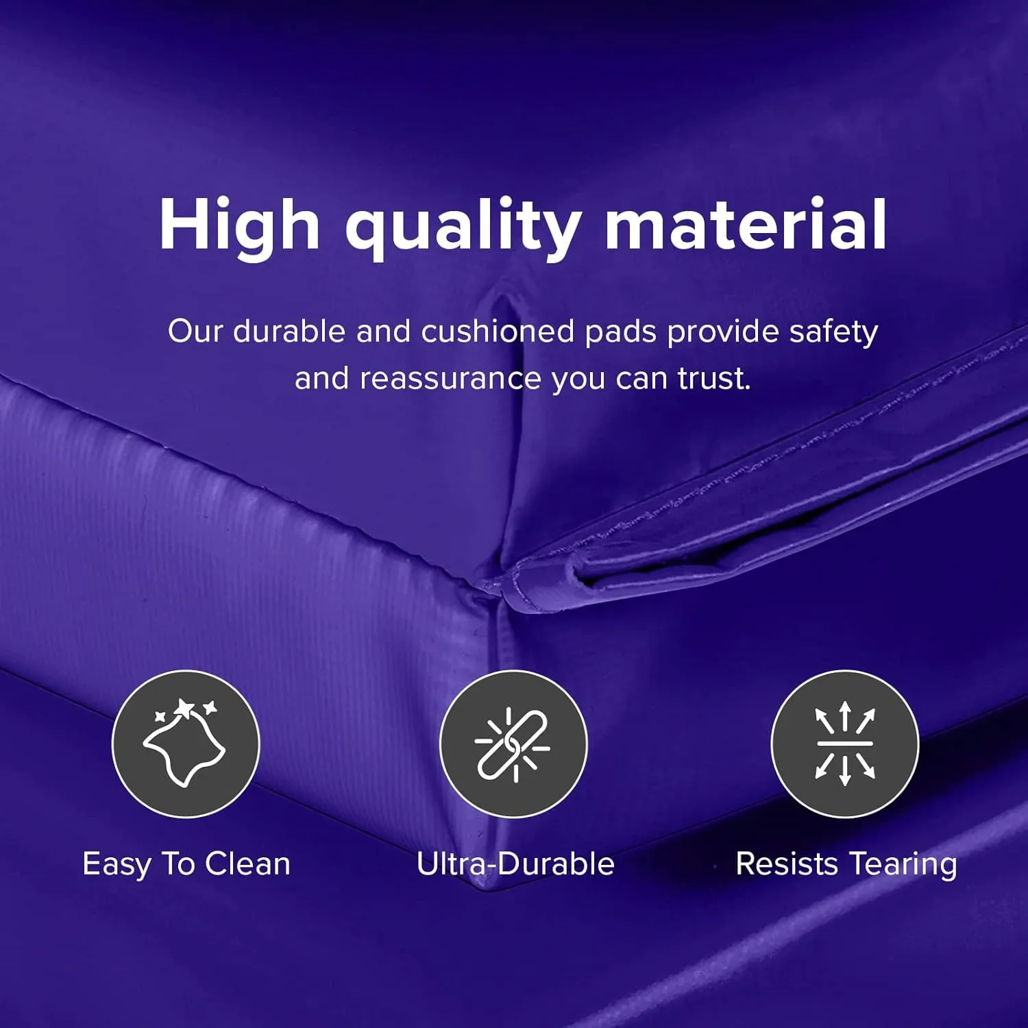 We Sell Mats - 4 ft x 8 ft x 2 in Personal Fitness & Exercise Mat for Home Workout - Lightweight and Folds for Carrying – All Purpose Home Gym Mat – Thick Mat for Yoga, Pilates, Stretches, and Floor Exercises
