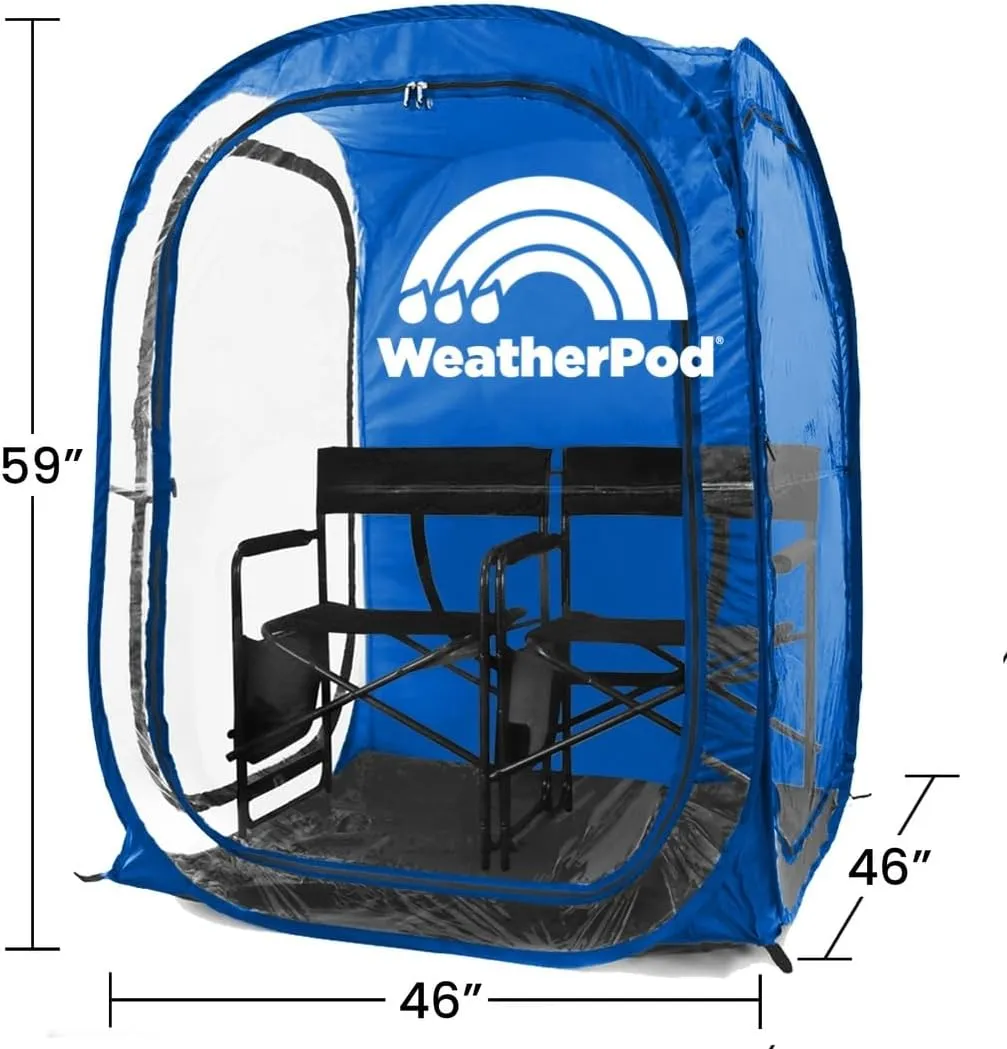 WeatherPod® The Original Shark Tank MyPod™ 1-2 Person Pop-Up Pod - Stay Warm, Dry, and Out of The Sun - Weather Pod for Sports, Rain, or Wind